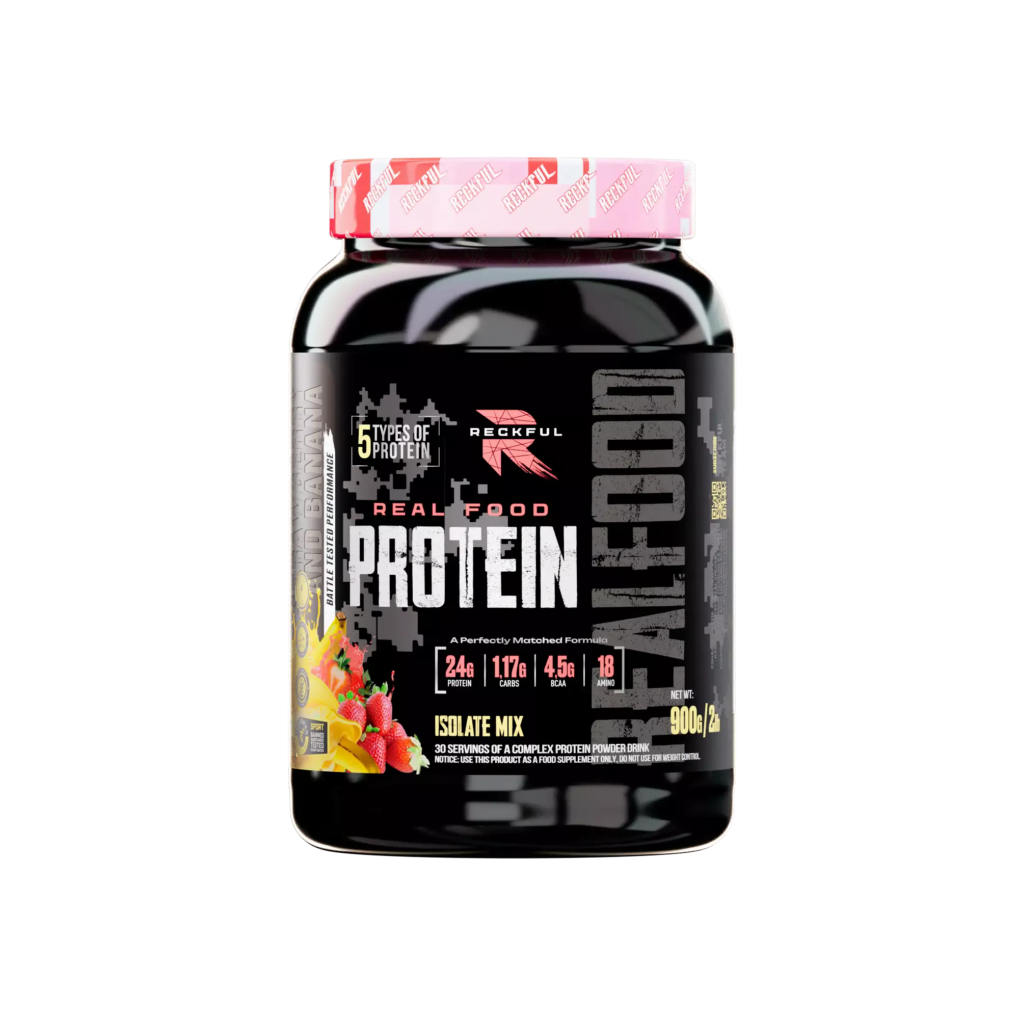 Reckful ® Real food Protein 900g isolate-mix NO lactose