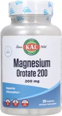 KAL Vitamins Magnesium Orotate 200mg 120 vegcaps