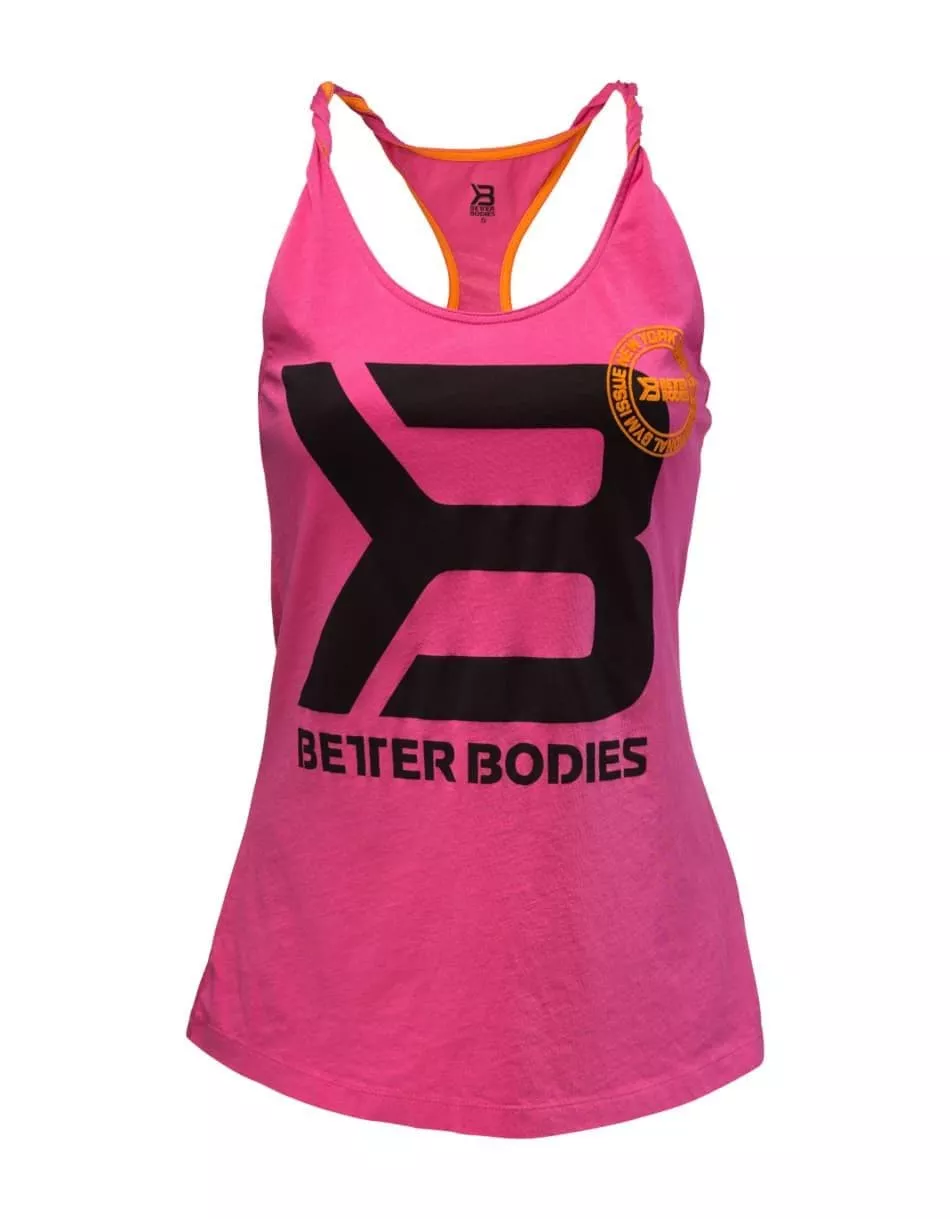 Better Bodies Twisted t-back, майка розовая