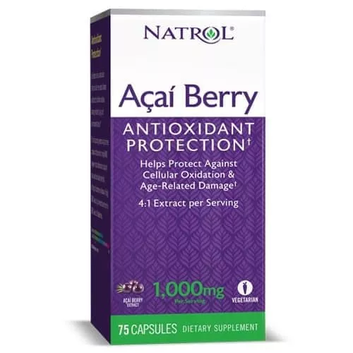 NATROL AcaiBerry 1000 mg 75 caps