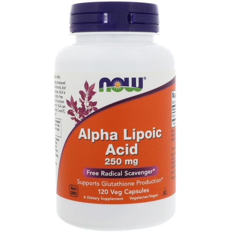 NOW Alpha Lipoic Acid 250mg 120 caps фото