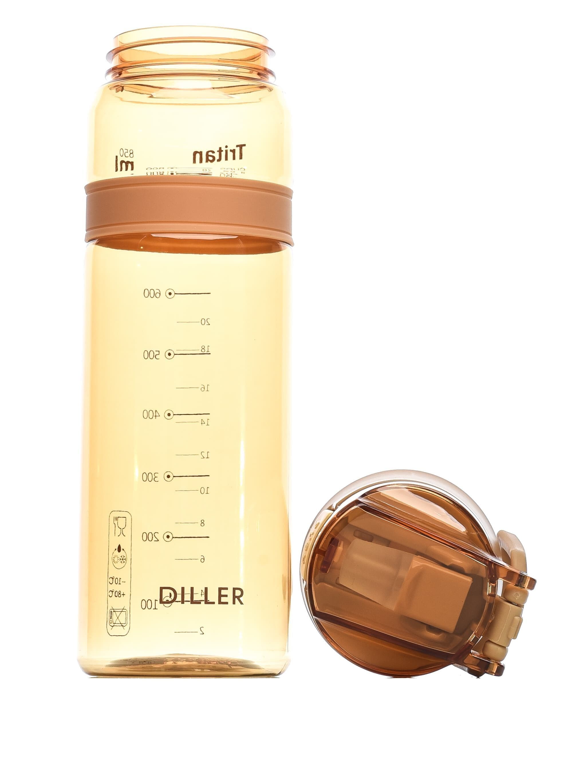 Бутылка для воды Diller D36 850 ml (Оранжевый) фото