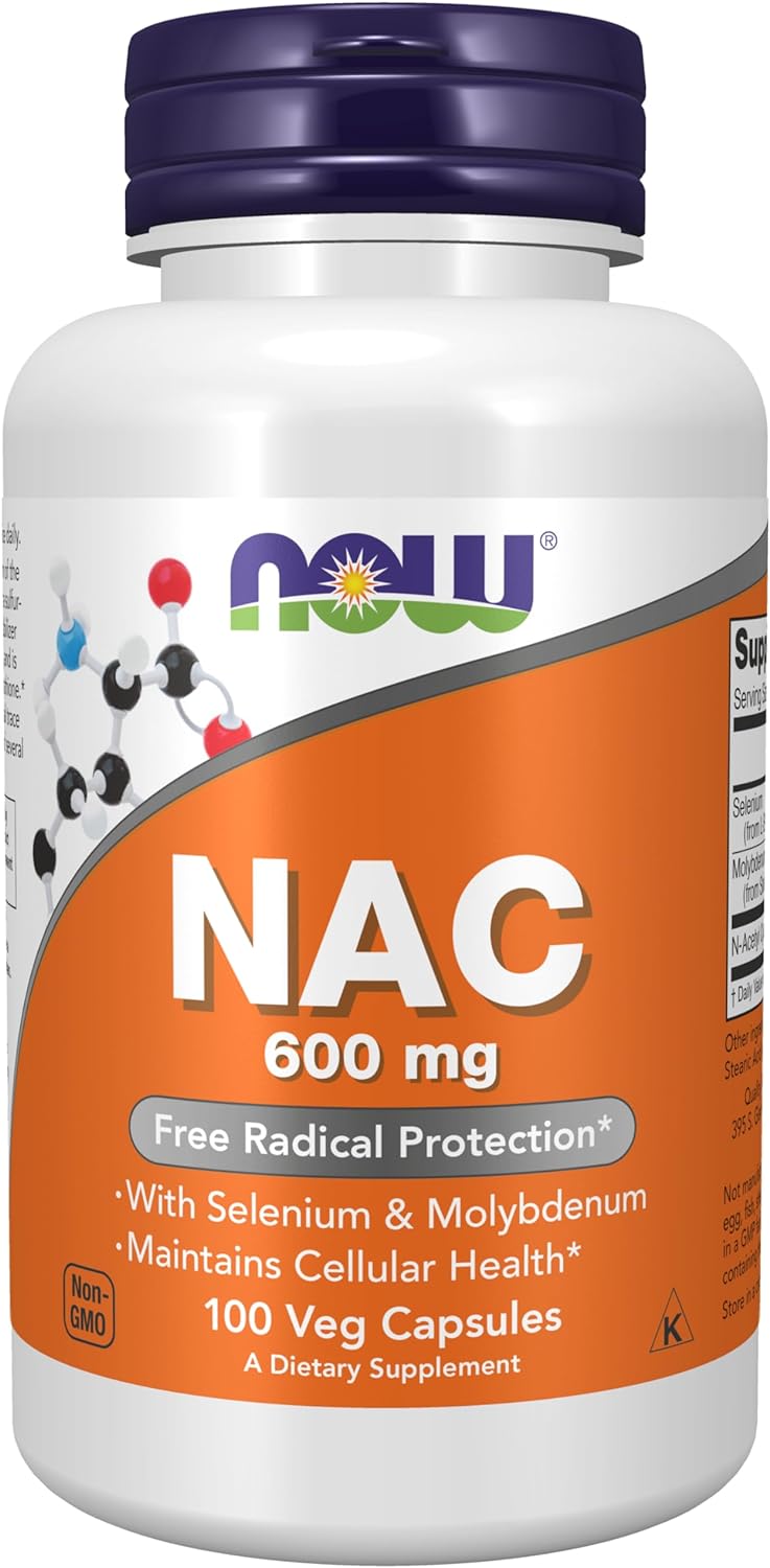 NOW Nac-Acetyl Cysteine 600mg 100 vcaps фото