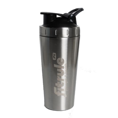 FitRule Шейкер алюминиевый с прозрачной вставкой 700ml (Металл)