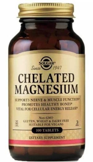 Solgar Magnesium Chelated 100 tabs