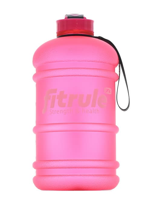 FitRule Бутыль прорезиненная крышка щелчок 2,2L (Розовая) фото