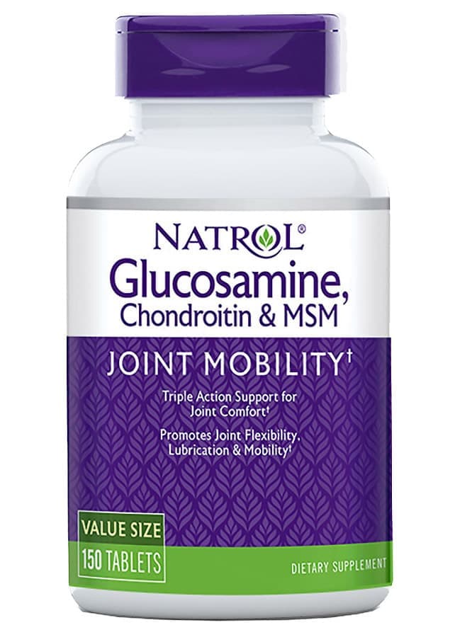 NATROL Glucosamine Chondroitin MSM 150 tabs фото