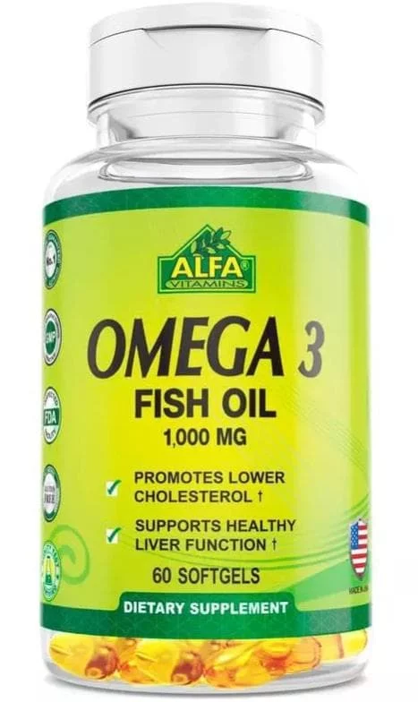 Alfa Vitamins Omega 3 Fish Oil 1000 mg 60 caps фото