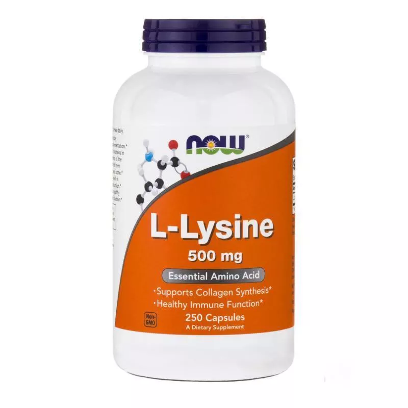 NOW L-Lysine 500 mg 250 vcaps фото
