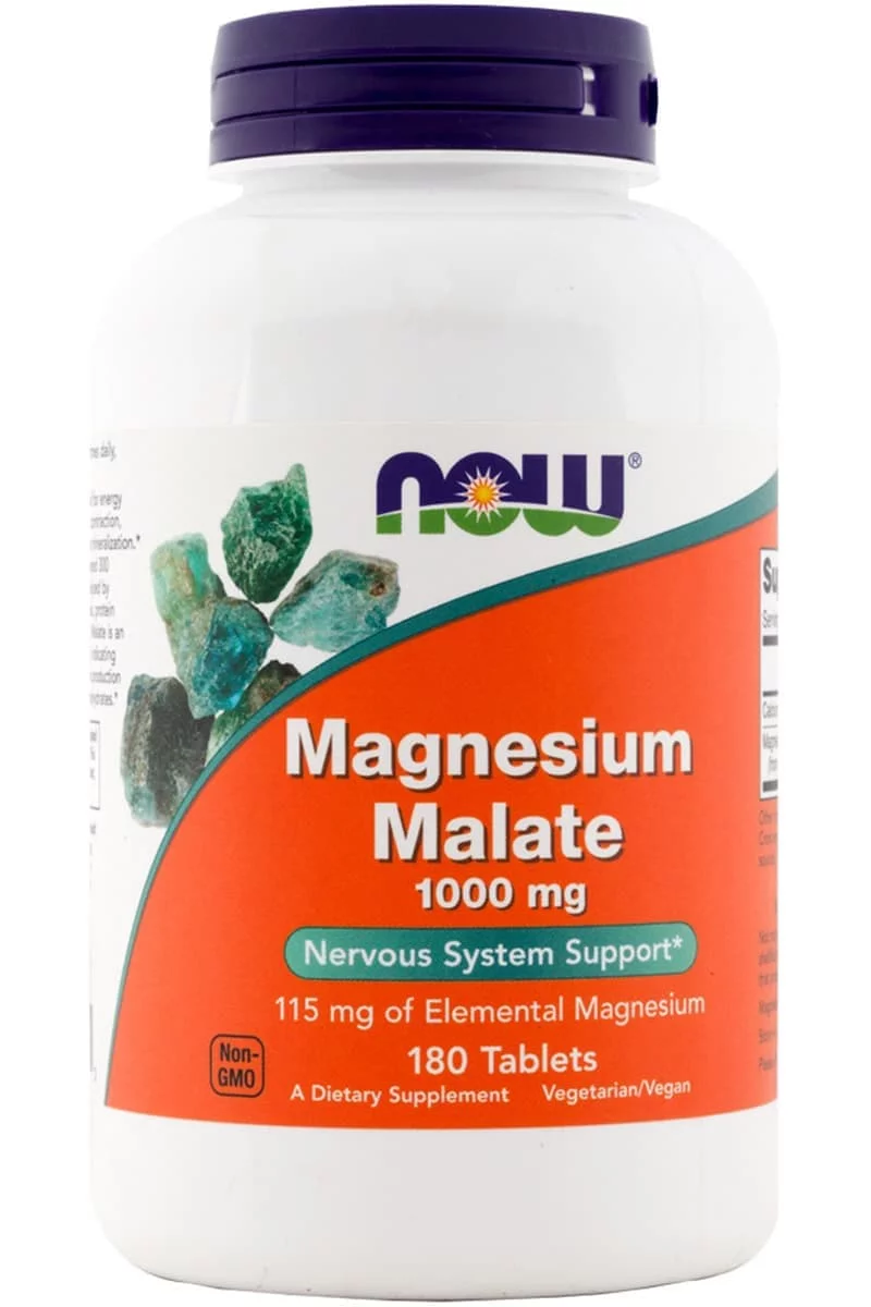 NOW Magnesium Malate 1000 mg 180 tabs фото