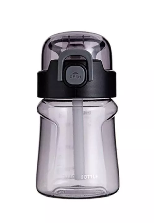 Бутылка для воды Diller DB-003 400 ml (с трубочкой) (Черный) фото